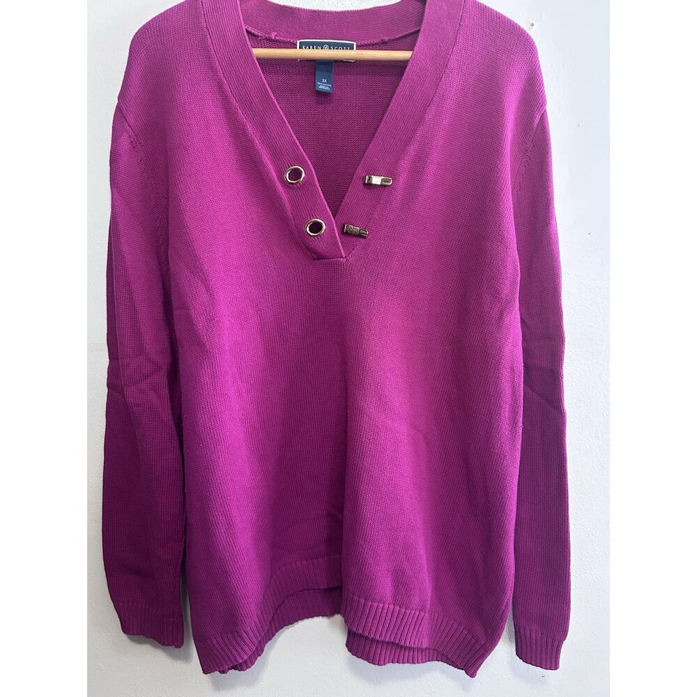 Women's Pullover Sweater Karen Scott Women’s 3X Plus Size